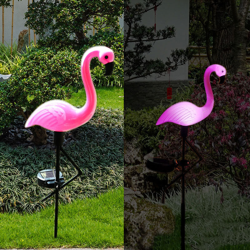 Solar Ip65 Flamingo Outdoor Garden Light