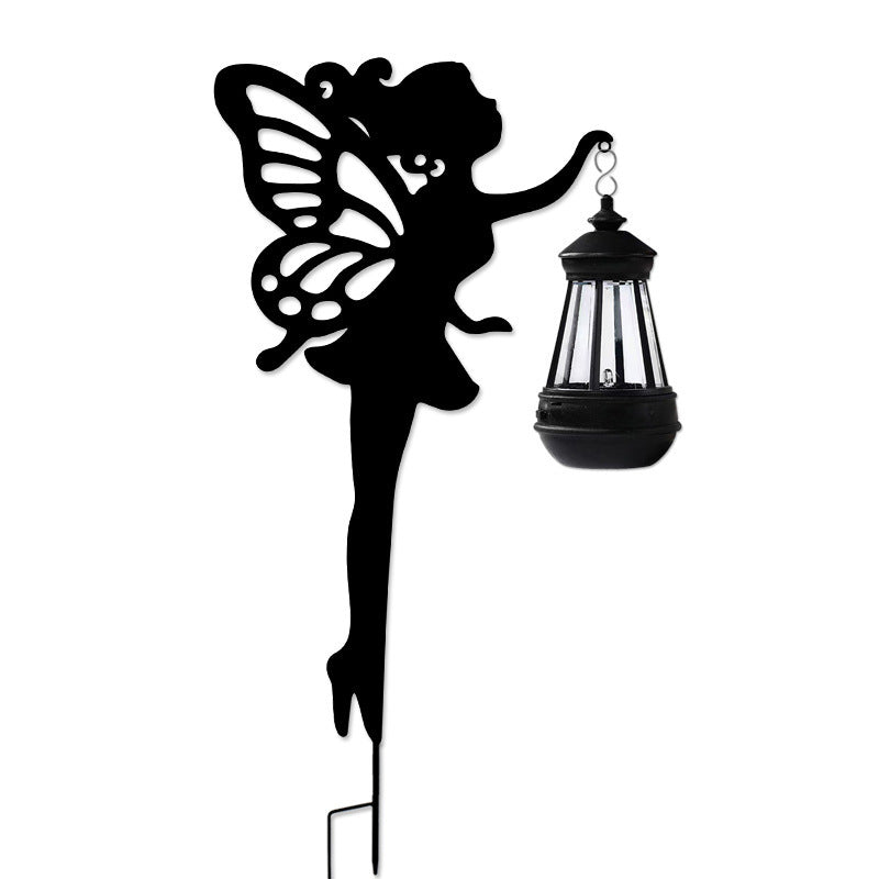 Solar Outdoor Courtyard Light Wrought Iron Cat Stake LED Atmosphere Light Decorative Landscape Park Lawn Lamp