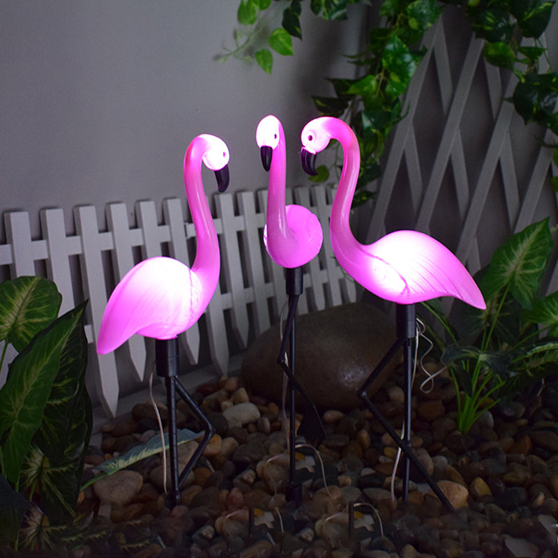 Solar Ip65 Flamingo Outdoor Garden Light