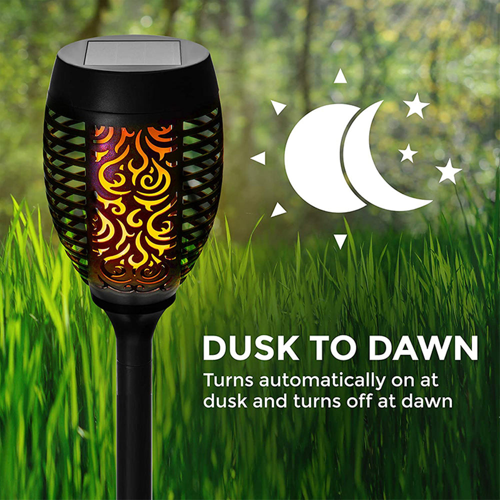 Solar Flame Garden Lights (12 LEDS)