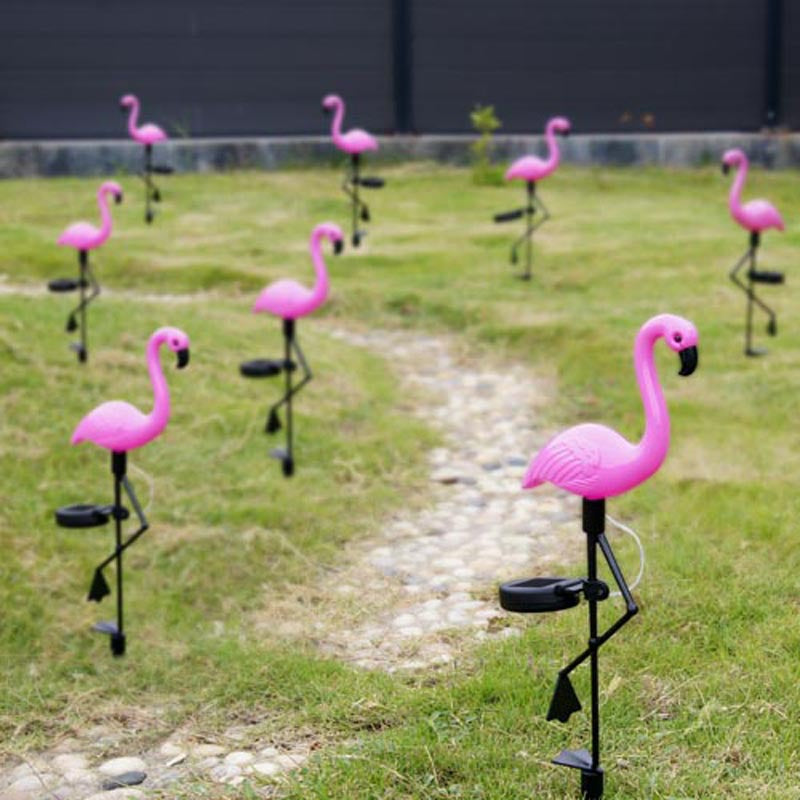 Solar Ip65 Flamingo Outdoor Garden Light