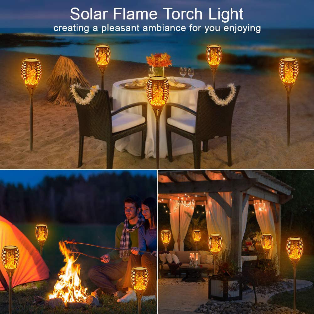 Solar Flame Garden Lights (12 LEDS)
