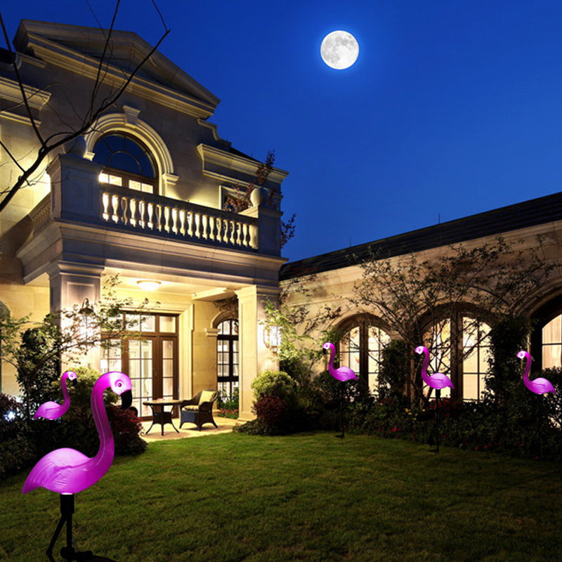 Solar Ip65 Flamingo Outdoor Garden Light