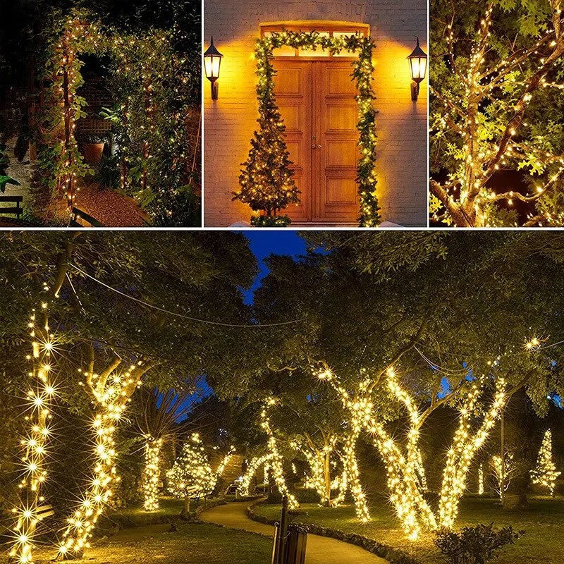 20/50 Led Solar String Light Fairy Garden Waterproof Outdoor Lamp 6V