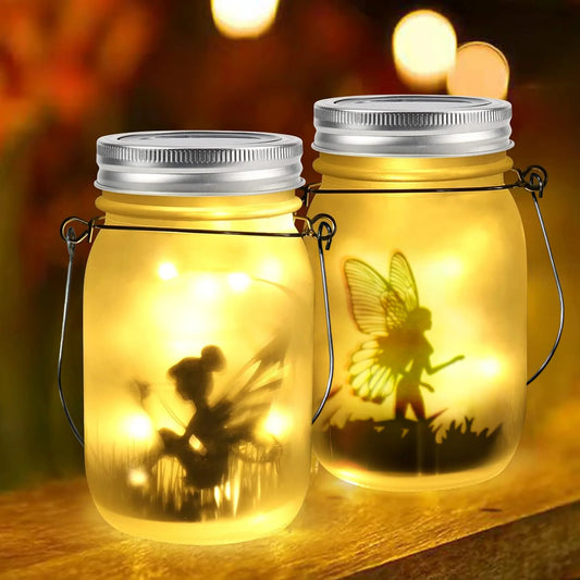 Solar Mason Jar Light Solar Lantern Fairy Lights Waterproof IP65