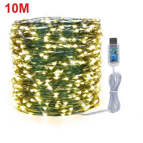 5M/10M/20M Christmas Wedding Party Decoration String Light Green