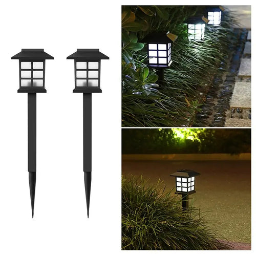 2 Pack Solar Pathway Lights, Outdoor Solar Lamp Waterproof Landscape