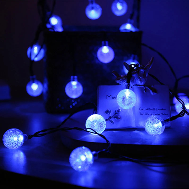 LED String Light Solar Fairy Lights 5m 20LED Warm Light Waterproof