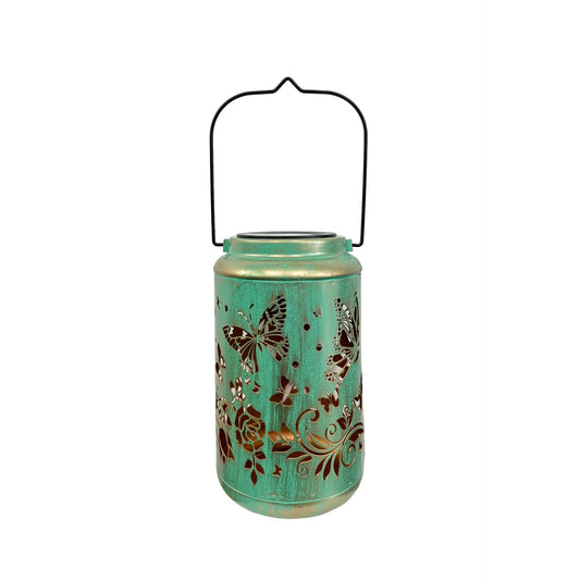 Butterfly Garden Iron Lantern