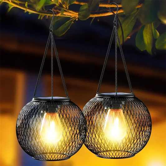 Solar Lantern Outdoor, Solar Lights for Outside Decorative Outdoor